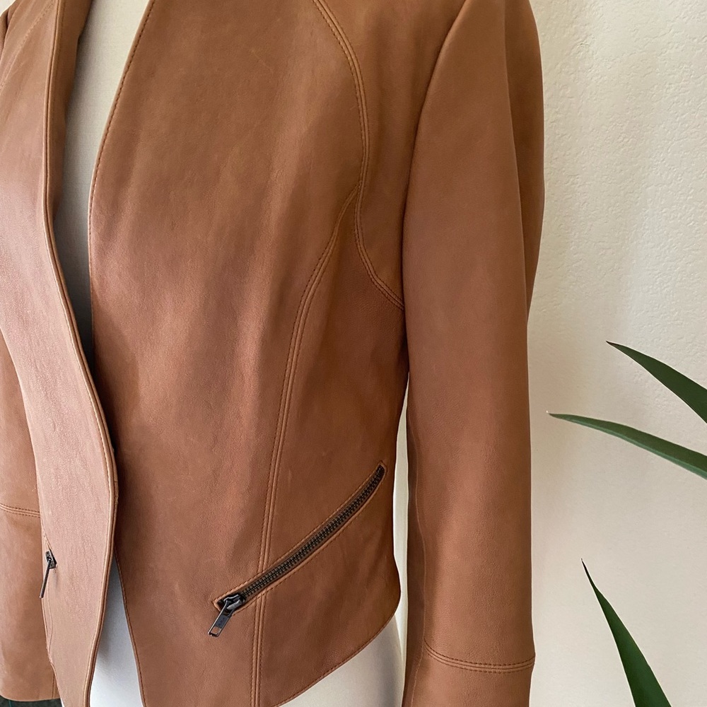 Haute Hippie Leather Blazer Jacket Size S